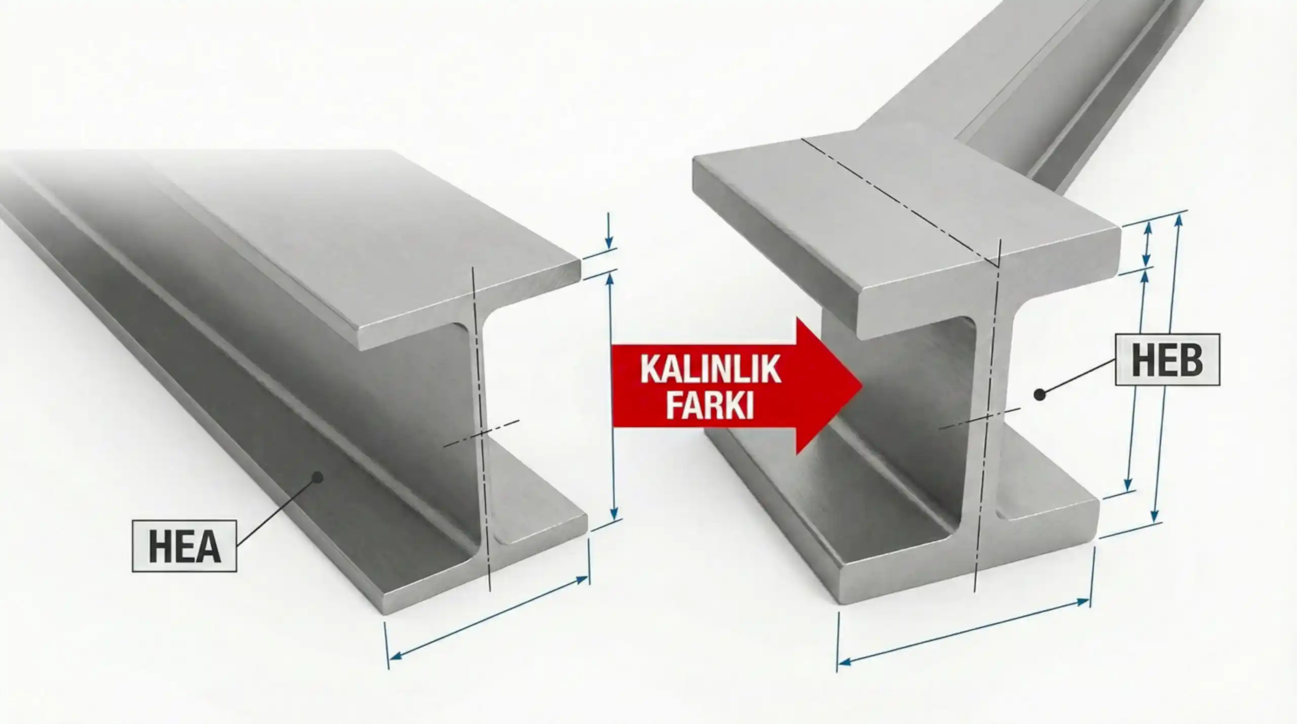 hea profil 3 HEA ve HEB Profiller Arasındaki Teknik Farklar Nelerdir?